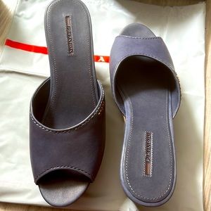 Prada wedge platform sandals